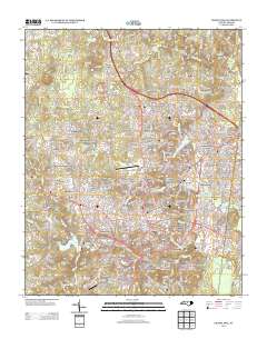 Chapel Hill 2013 topographic map thumbnail