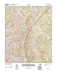 China Grove 2013 topographic map thumbnail