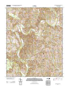 Churchland 2013 topographic map thumbnail