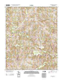 Cooleemee 2013 topographic map thumbnail