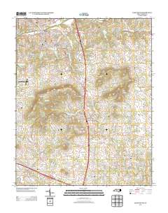 Elkin South 2013 topographic map thumbnail