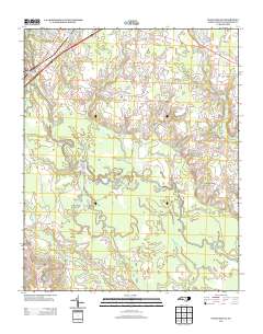 Four Oaks NE 2013 topographic map thumbnail