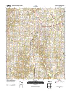 Fuquay-Varina 2013 topographic map thumbnail