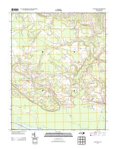 Gatesville 2013 topographic map thumbnail