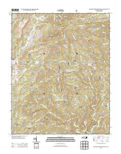 Grandfather Mountain 2013 topographic map thumbnail