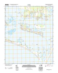 Harkers Island 2013 topographic map thumbnail