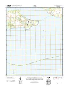 Harvey Neck 2013 topographic map thumbnail