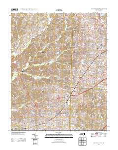 High Point West 2013 topographic map thumbnail