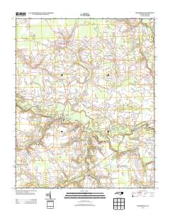 Hookerton 2013 topographic map thumbnail