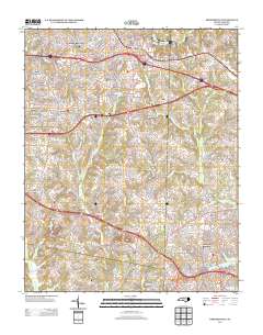 Kernersville 2013 topographic map thumbnail