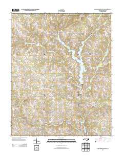 Lake Burlington 2013 topographic map thumbnail