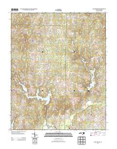 Lake Michie 2013 topographic map thumbnail