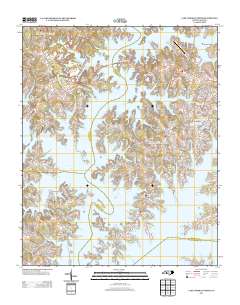 Lake Norman North 2013 topographic map thumbnail