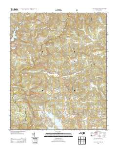 Lake Toxaway 2013 topographic map thumbnail