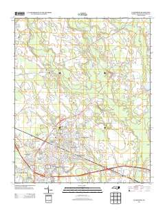 Laurinburg 2013 topographic map thumbnail