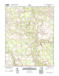 Leggetts Crossroads 2013 topographic map thumbnail