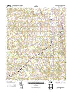 Lincolnton West 2013 topographic map thumbnail