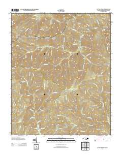 Luftee Knob 2013 topographic map thumbnail