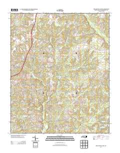 Millstone Lake 2013 topographic map thumbnail