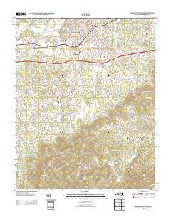 Morganton South 2013 topographic map thumbnail