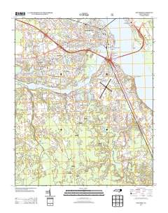 New Bern 2013 topographic map thumbnail