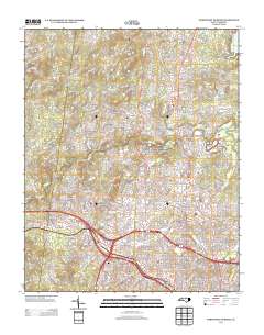 Northwest Durham 2013 topographic map thumbnail