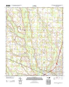 Northwest Lumberton 2013 topographic map thumbnail