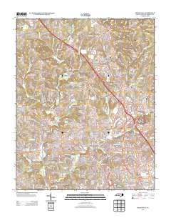 Rural Hall 2013 topographic map thumbnail