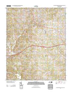 Rutherfordton South 2013 topographic map thumbnail