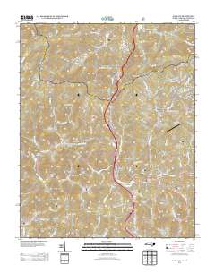 Sams Gap 2013 topographic map thumbnail