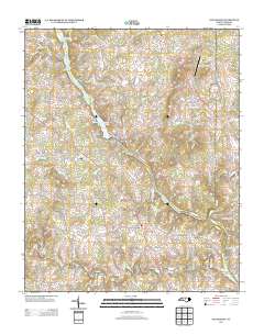 Saxapahaw 2013 topographic map thumbnail
