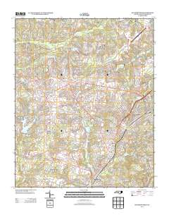 Southern Pines 2013 topographic map thumbnail