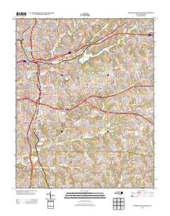 Winston-Salem East 2013 topographic map thumbnail