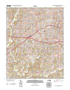 Winston-Salem West 2013 topographic map thumbnail