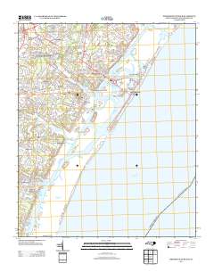 Wrightsville Beach 2013 topographic map thumbnail