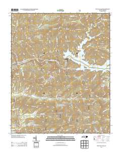 Fontana Dam 2013 topographic map thumbnail