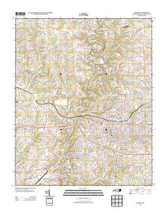 Shelby 2013 topographic map thumbnail