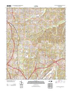 Southeast Durham 2013 topographic map thumbnail