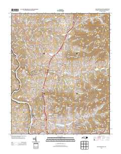 Weaverville 2013 topographic map thumbnail
