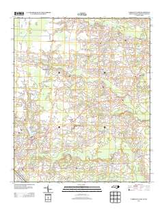 Tabor City East 2013 topographic map thumbnail
