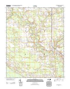 Vanceboro 2013 topographic map thumbnail
