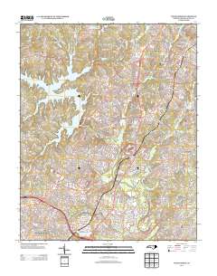 Wake Forest 2013 topographic map thumbnail