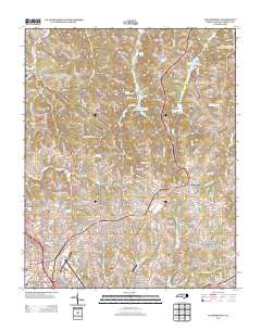 Walkertown 2013 topographic map thumbnail
