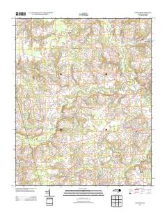 Pinetops 2013 topographic map thumbnail