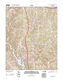 Pleasant Garden 2013 topographic map thumbnail