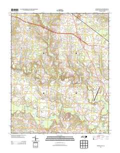 Powhatan 2013 topographic map thumbnail