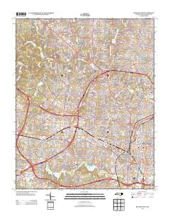 Raleigh West 2013 topographic map thumbnail
