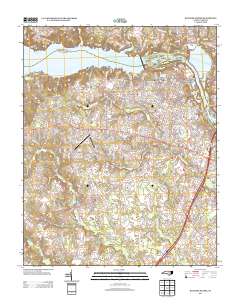 Roanoke Rapids 2013 topographic map thumbnail