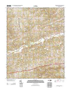 Roaring River 2013 topographic map thumbnail