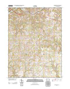 Saxonburg 2013 topographic map thumbnail